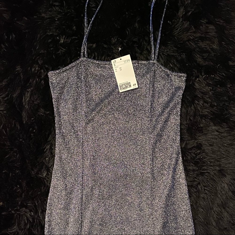 Brand New Mini Reflective/Glittery Dress